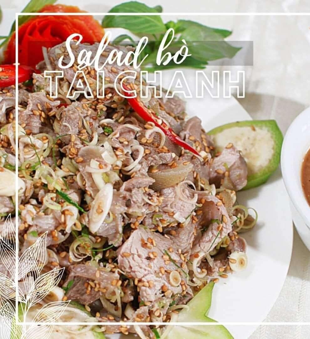 salad bò tái chanh salad bò tái chanh