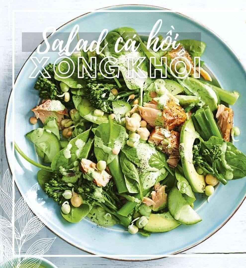 salad cá hồi xông khói salad cá hồi xông khói