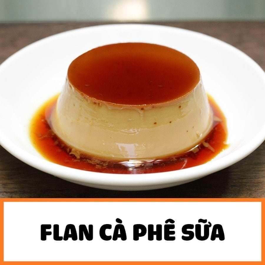 flan cà phê sữa