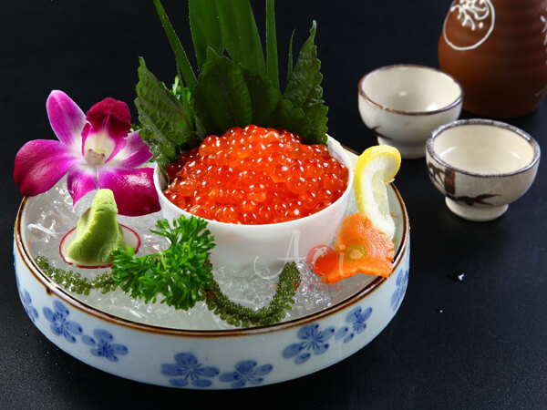 Sashimi trứng cá hồi Sashimi trứng cá hồi