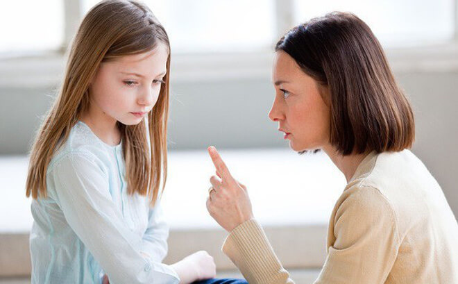 Không nên la mắng trẻ