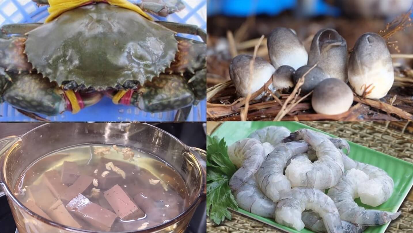 Sơ chế các nguyên liệu khác