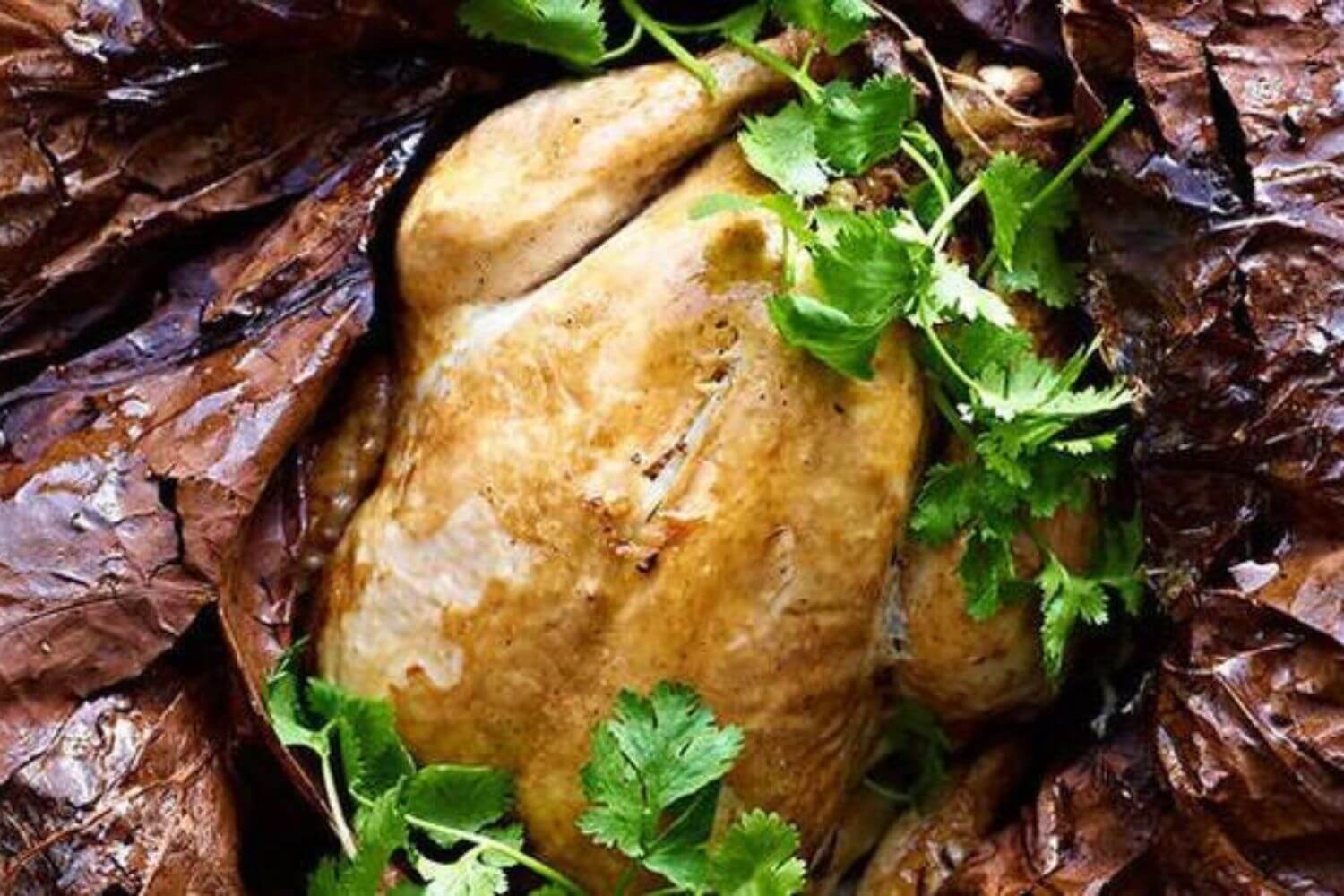 Gà nướng đất sét Gà nướng đất sét