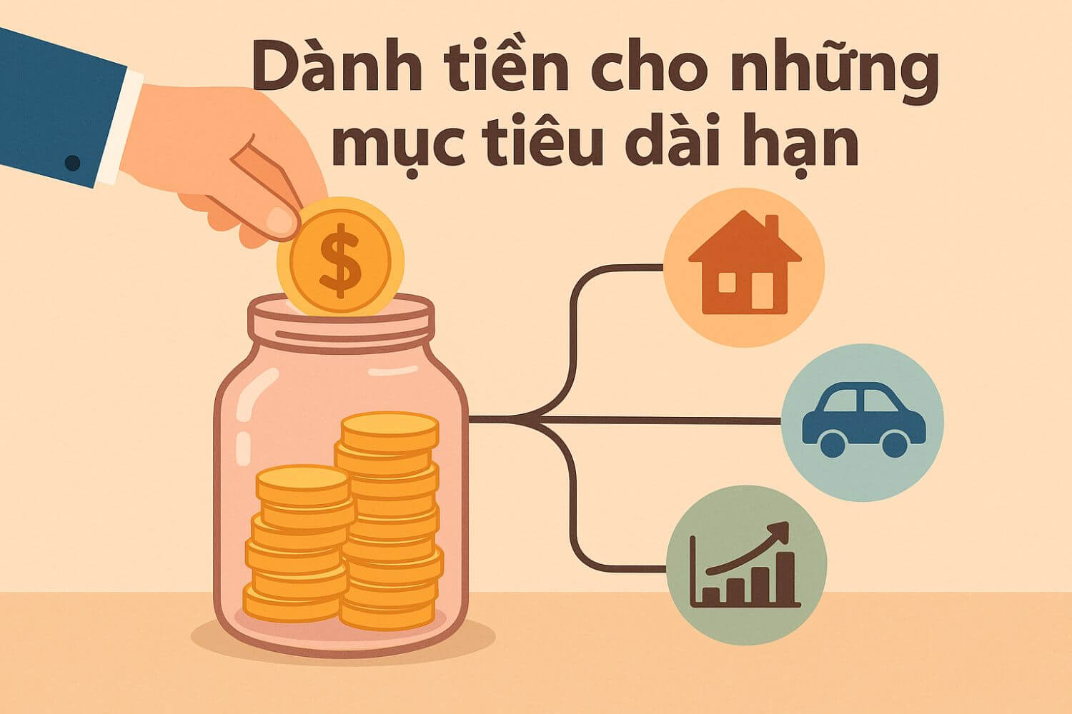 Dành tiền mục tiêu dài hạn