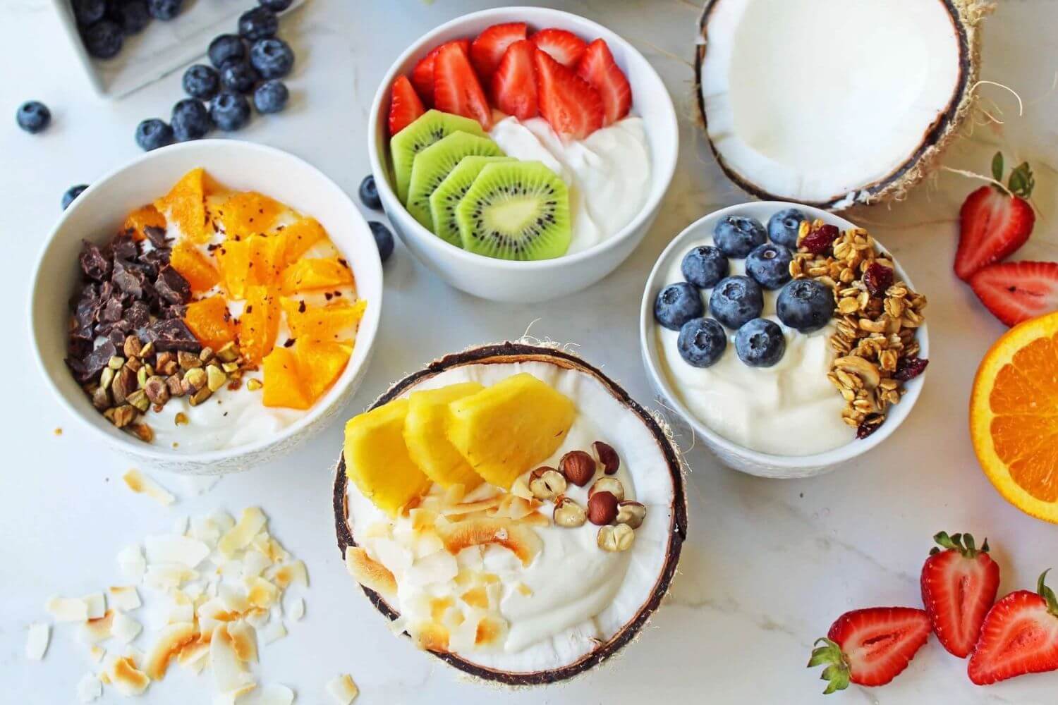 Trái cây sữa chua hạt