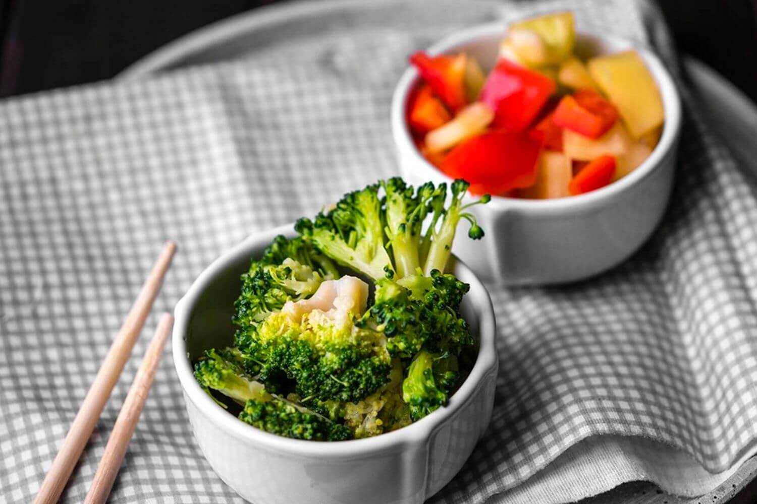 Rau củ luộc hấp