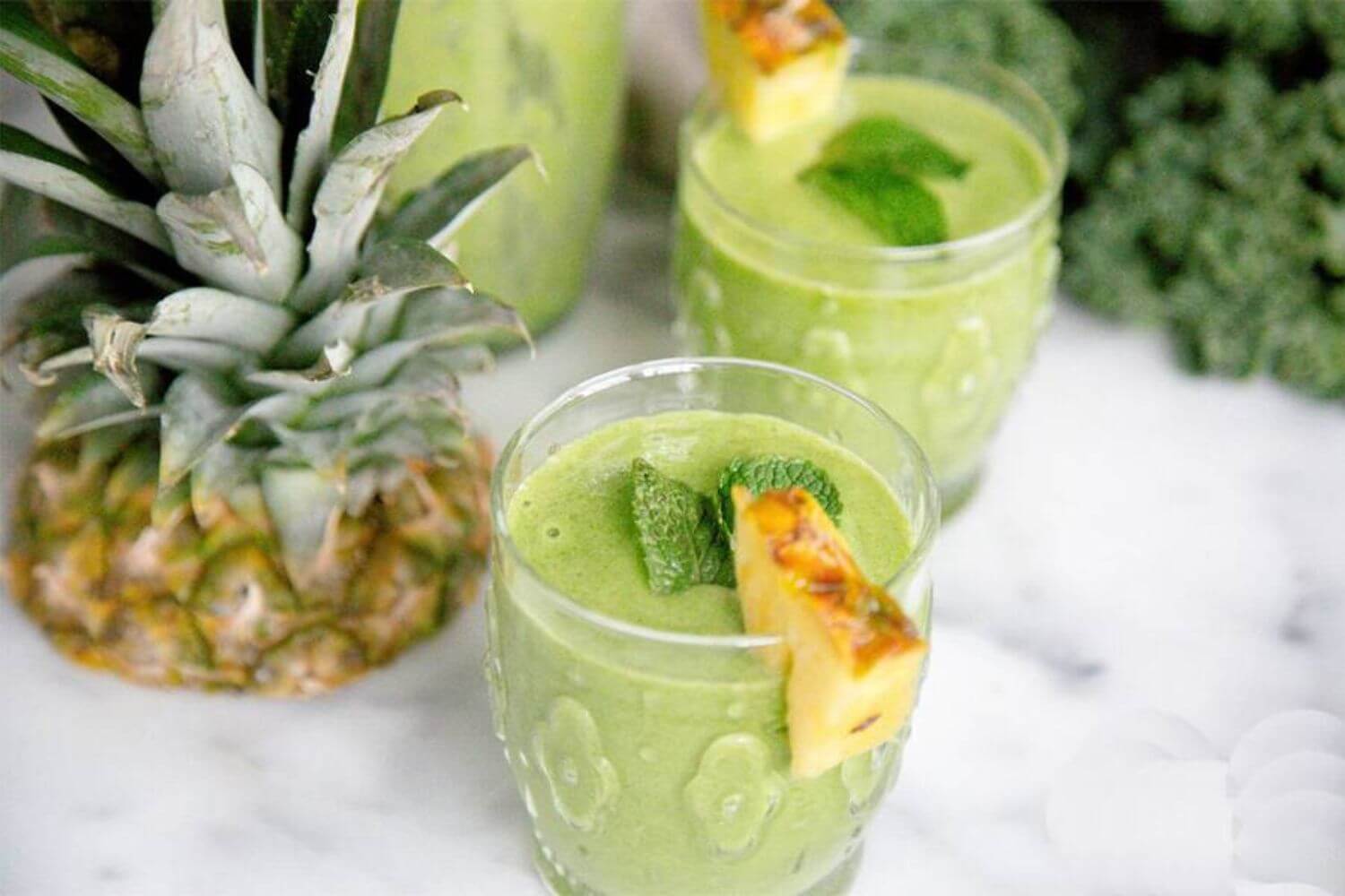 Sinh tố dứa bạc hà